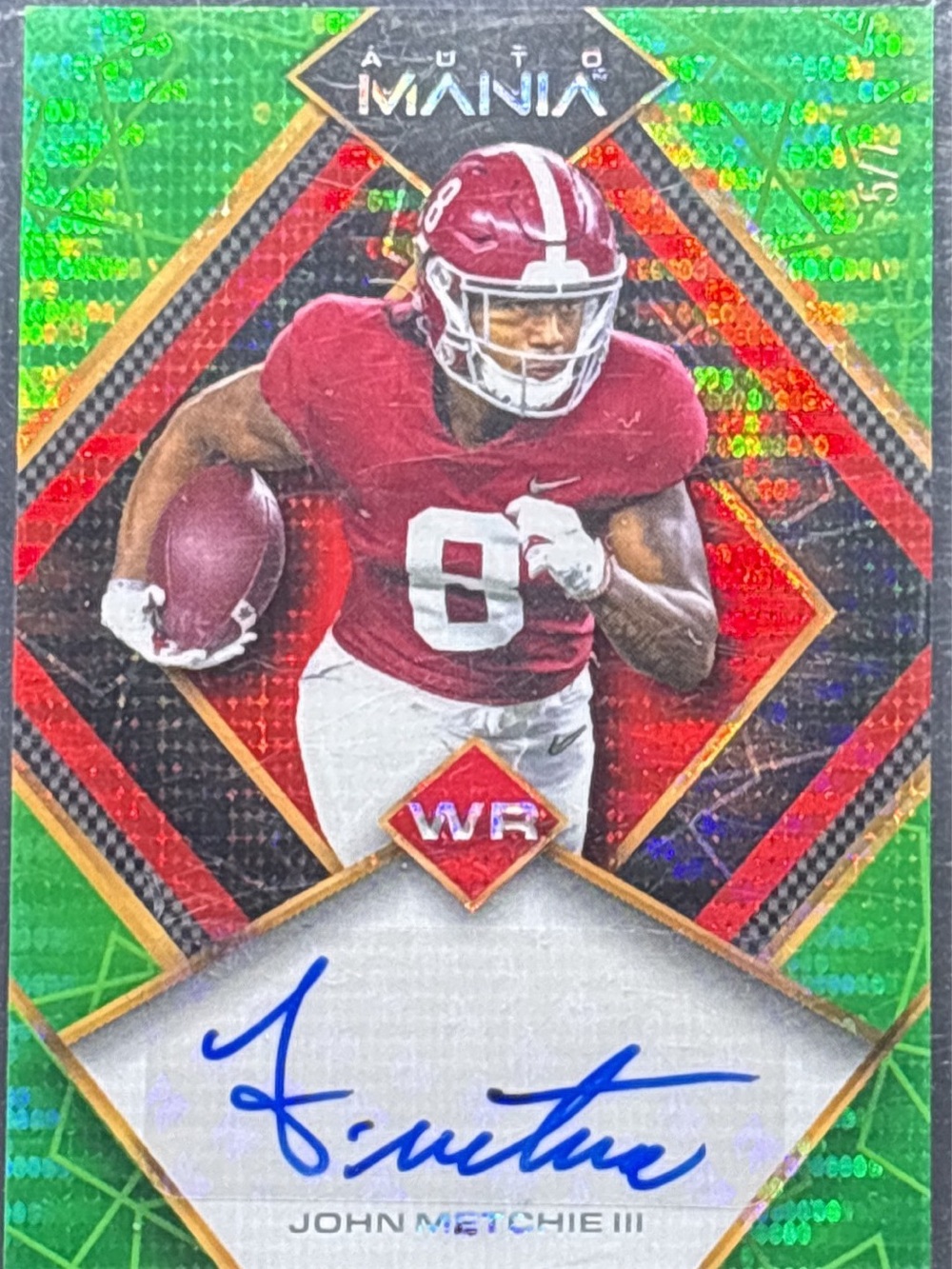 Wild Card John Metchie Football Card Autograph LE 5/7